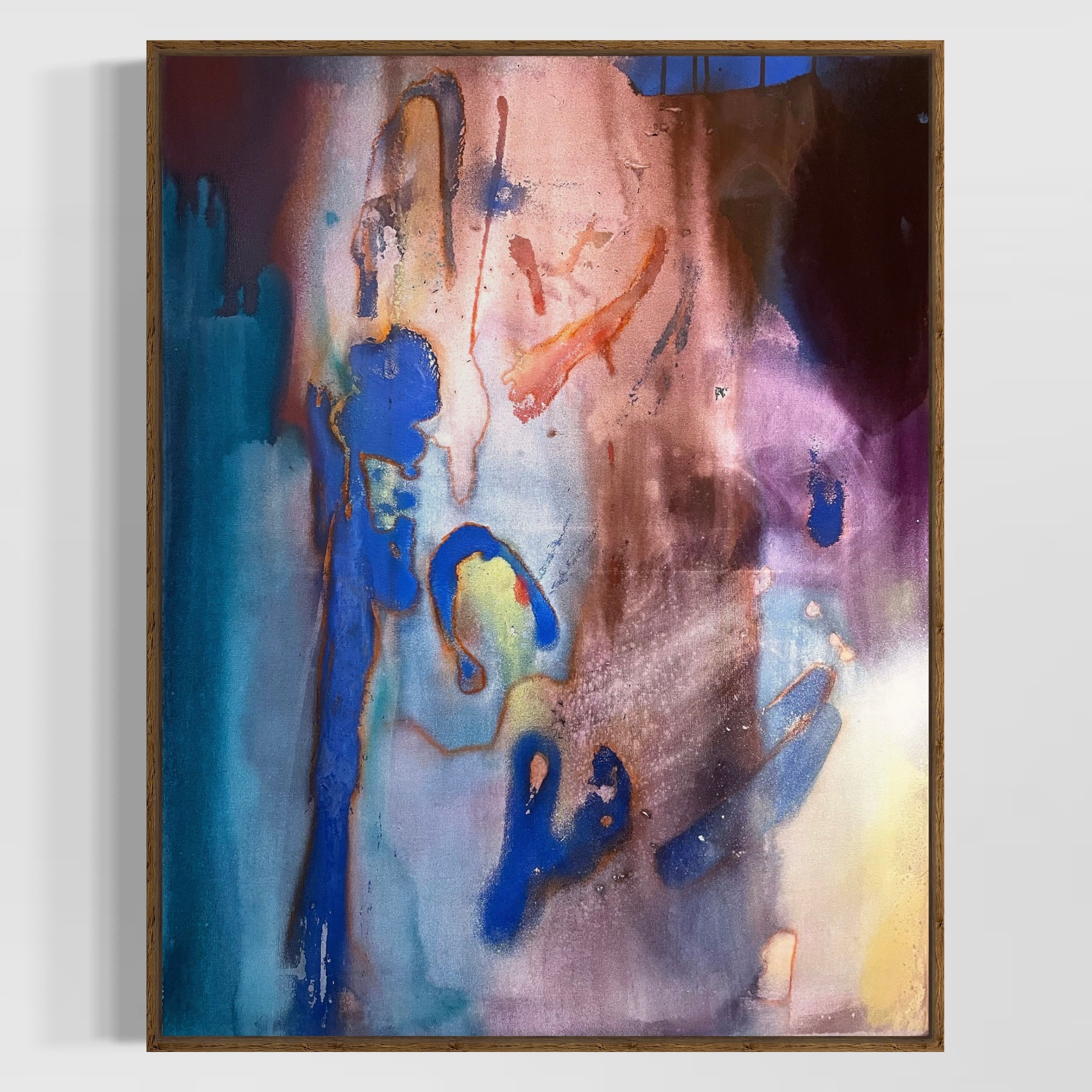 Echoes of the Unseen – Expressive Mixed-Media Abstract Painting image 0