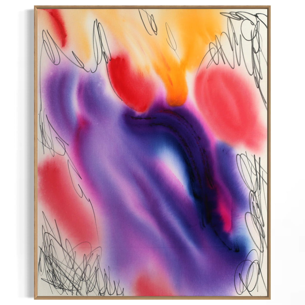 Colorful Whimsy – Original Dynamic & Expressive abstract Painting | Bold Colors image 0