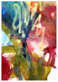 Abstract Painting N135 – Expressive Mixed-Media Abstract Artwork on Paper 