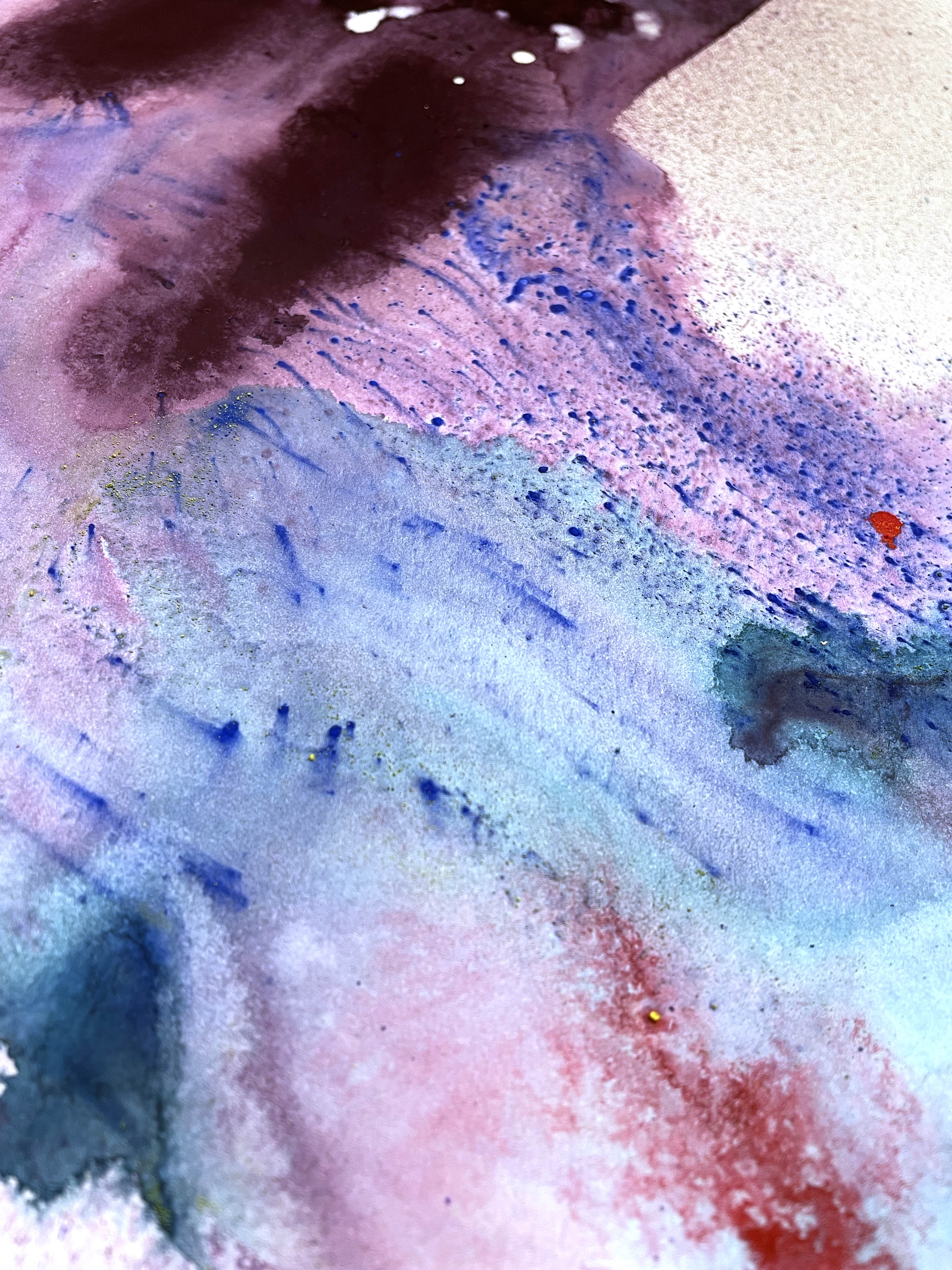 Abstract Painting N128 – Expressive Mixed-Media Artwork with Bold Contrasts image 2