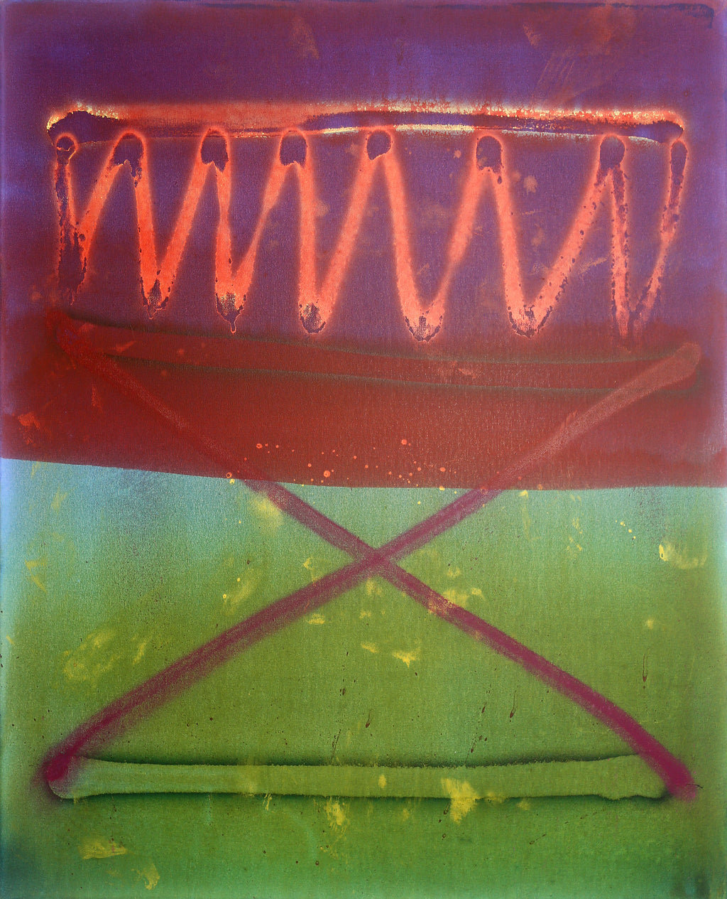 What Else Is There? – Expressive Abstract Painting, Bold Color Contrast image 2