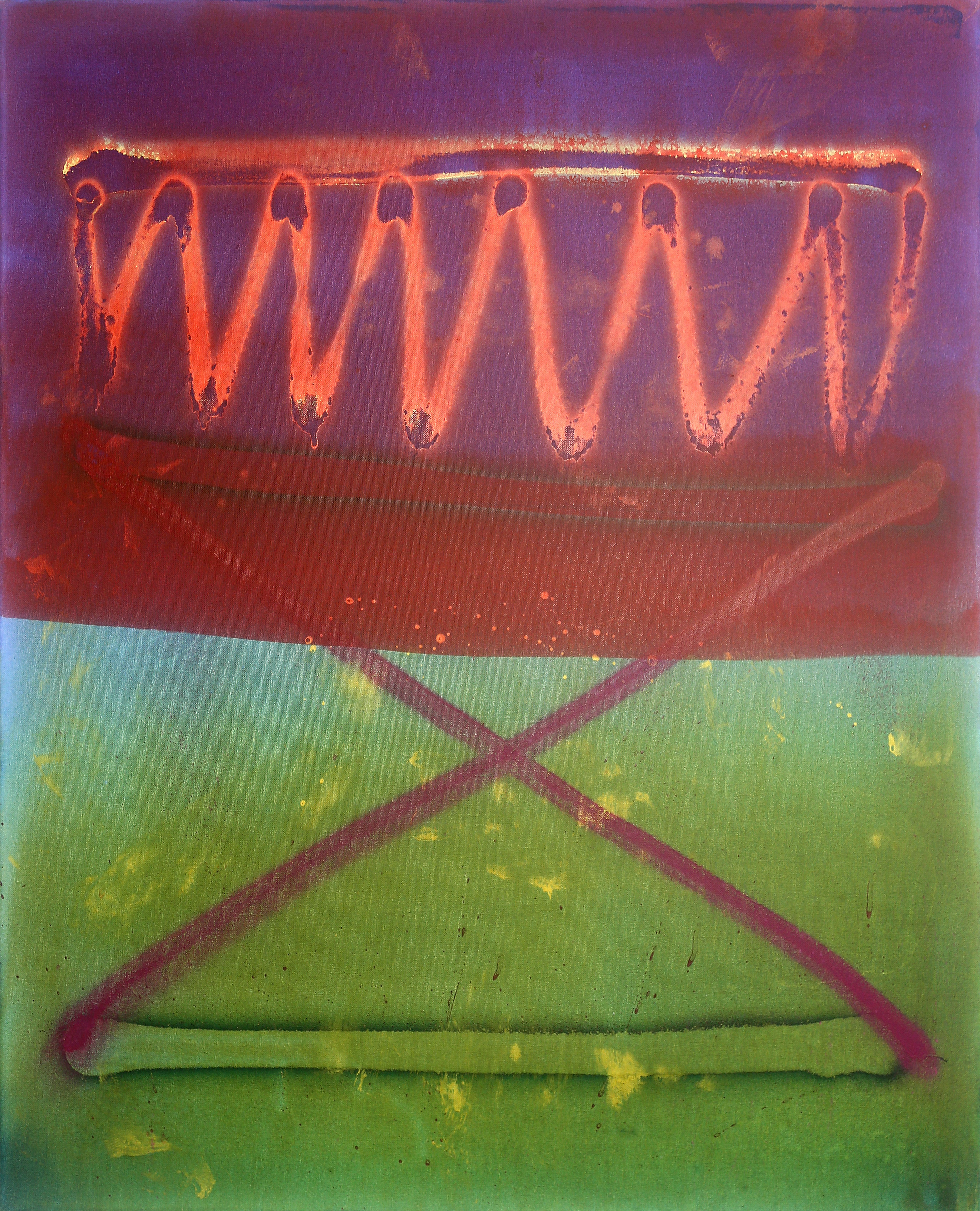 What Else Is There? – Expressive Abstract Painting, Bold Color Contrast image 2