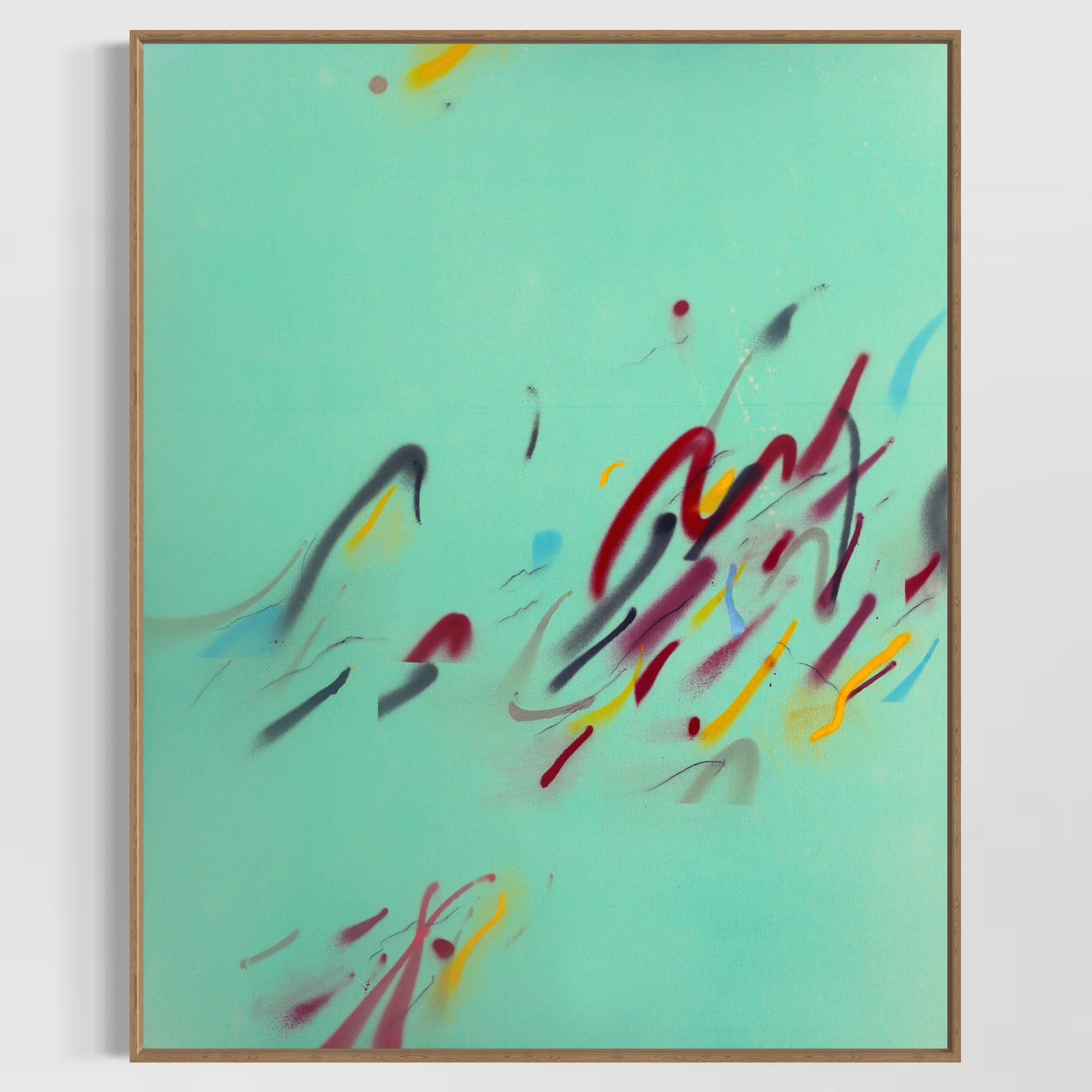 Water Archive – Minimalist Abstract Painting | Fluid Contemporary Canvas Art image 0
