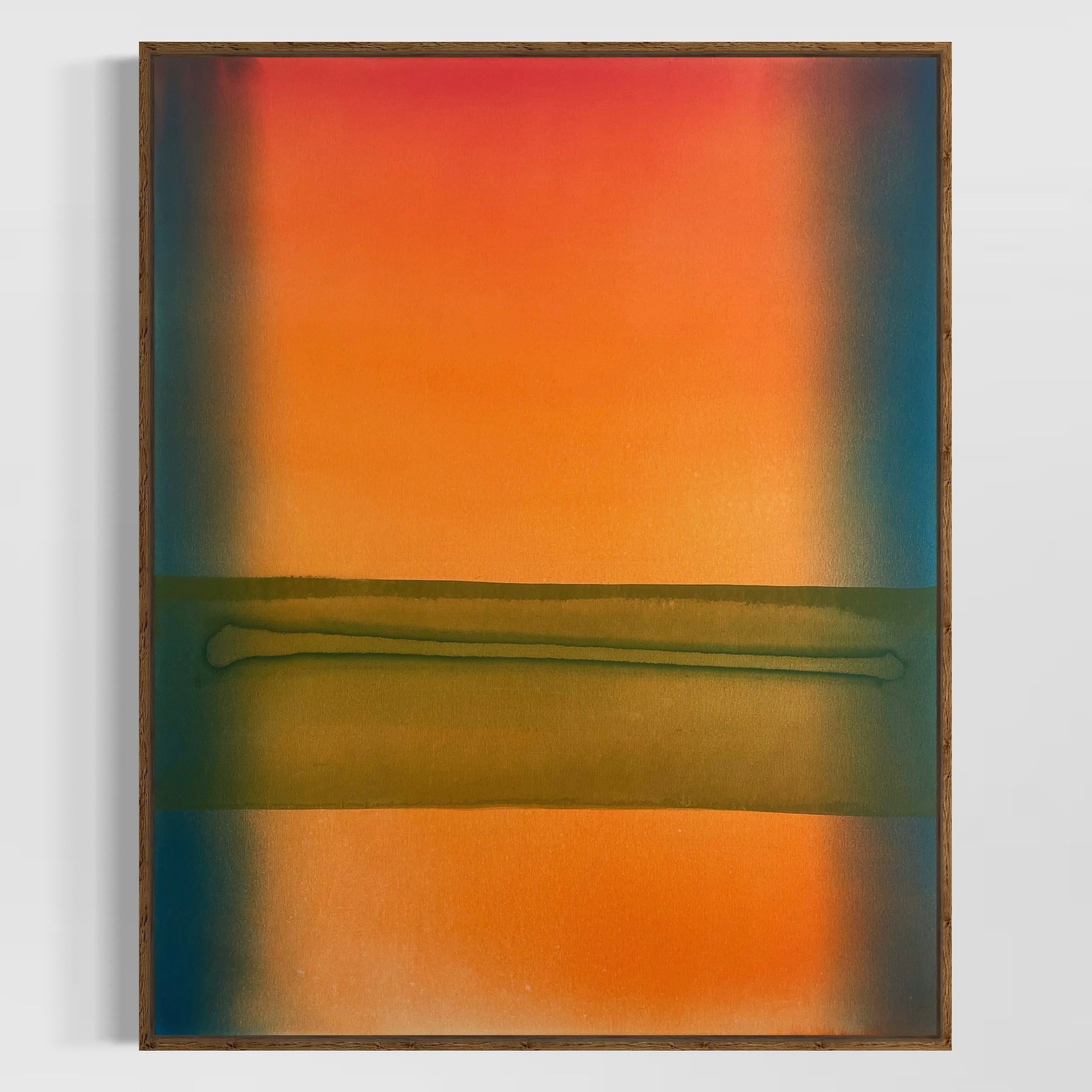 I Wish It Would Be Your Color – Minimalist Abstract Painting | Warm Gradient image 0