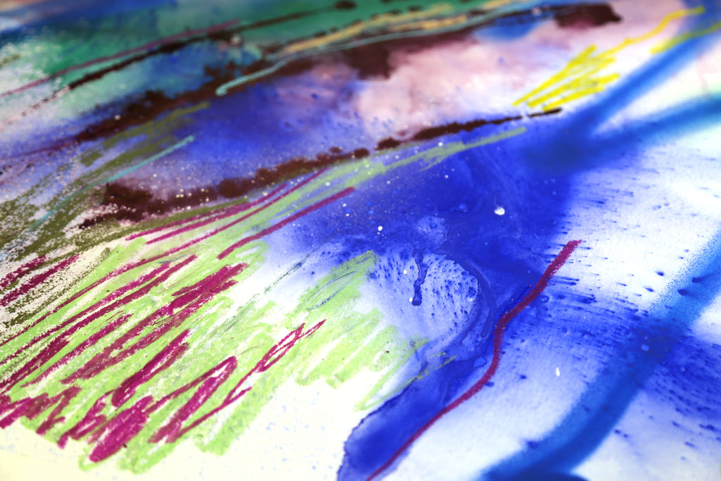 Abstract Painting N139 – Expressive and Vibrant Mixed-Media Abstract Artwork image 2
