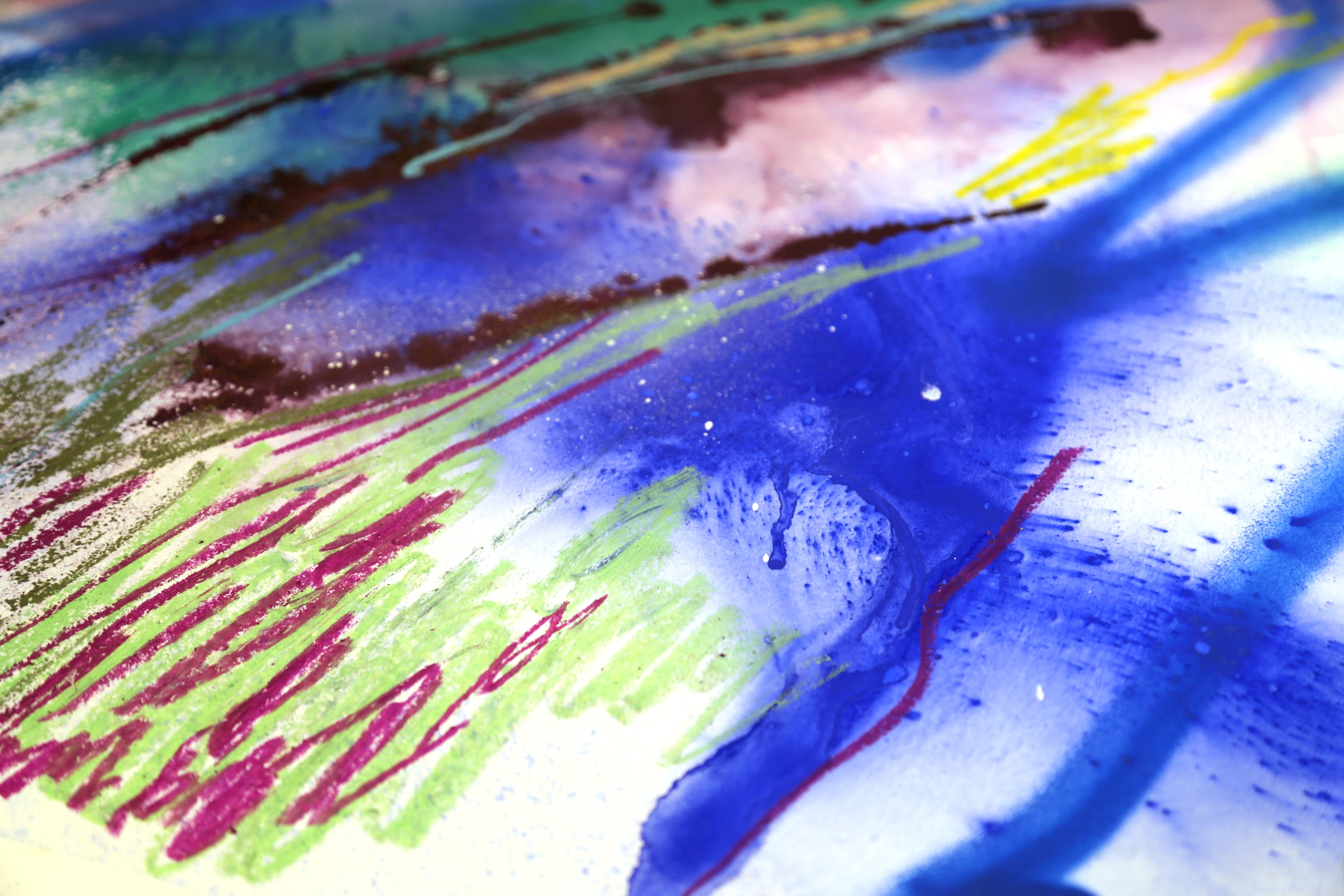 Abstract Painting N139 – Expressive and Vibrant Mixed-Media Abstract Artwork image 2