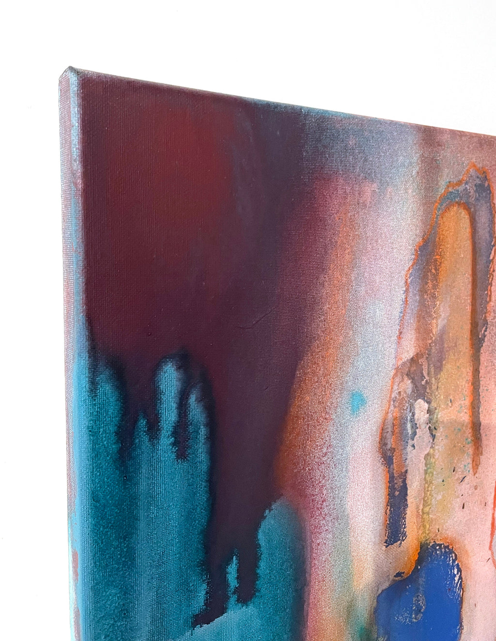 Echoes of the Unseen – Expressive Mixed-Media Abstract Painting image 3
