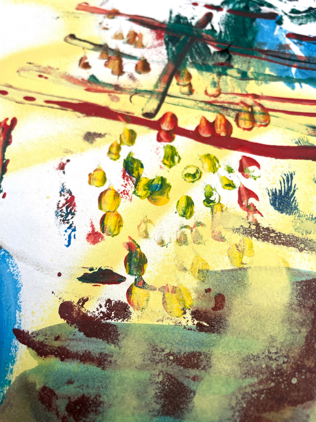 Abstract Composition SI5 – Dynamic Mixed-Media Artwork on Paper image 2