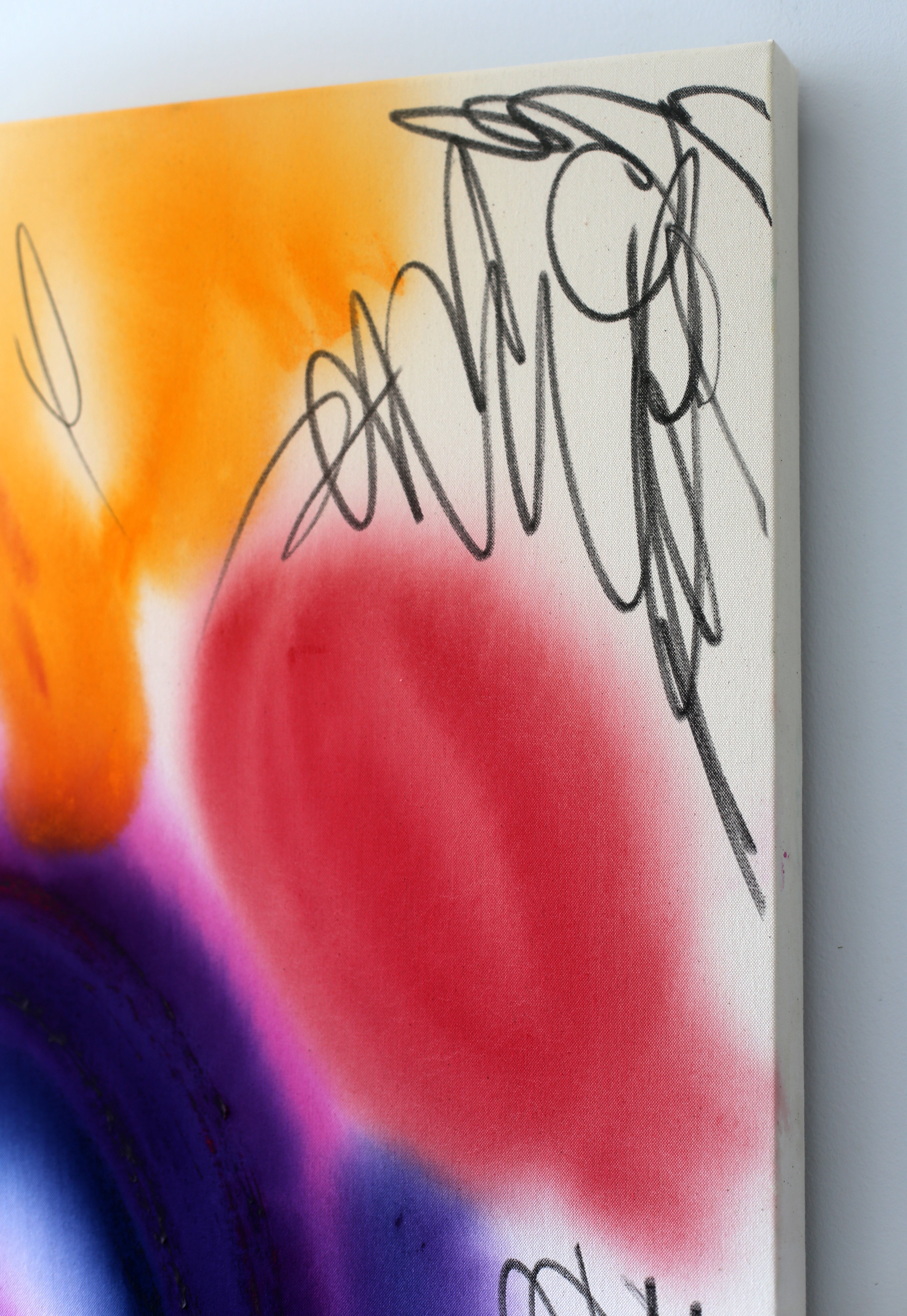 Colorful Whimsy – Original Dynamic & Expressive abstract Painting | Bold Colors image 4