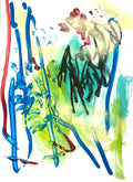 Abstract Composition SI6 – Expressive Mixed-Media Art on Paper image 1