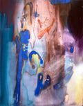 Echoes of the Unseen – Expressive Mixed-Media Abstract Painting image 2