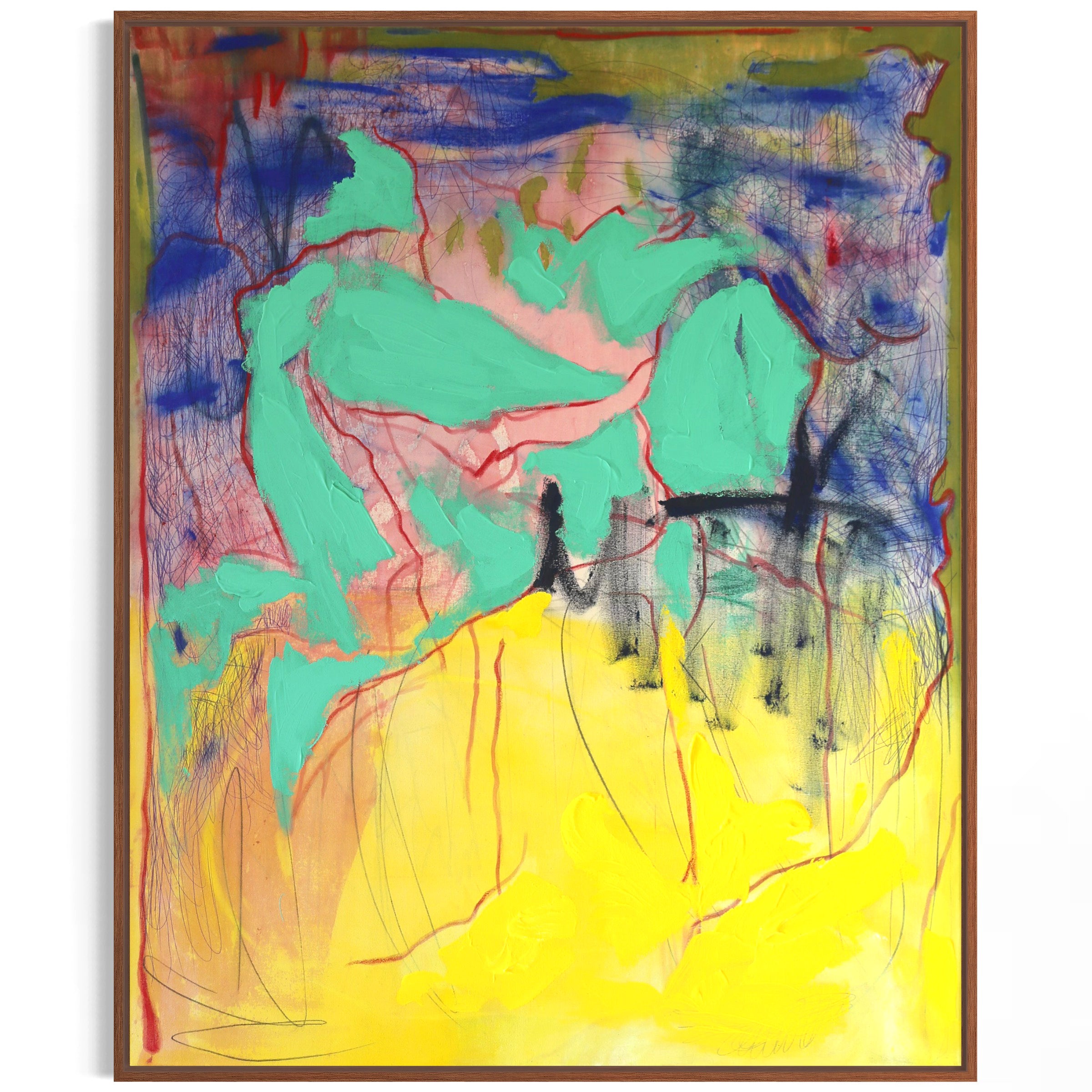 Through the Noise – Original Abstract Painting | Bold Mixed-Media Canvas Art image 0