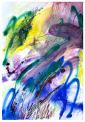 Abstract Painting N139 – Expressive and Vibrant Mixed-Media Abstract Artwork on paper