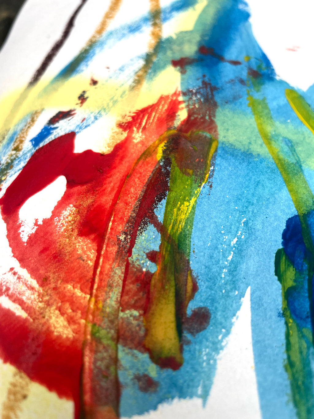 Abstract Composition SI8 – Expressive Mixed-Media Artwork on Paper image 2