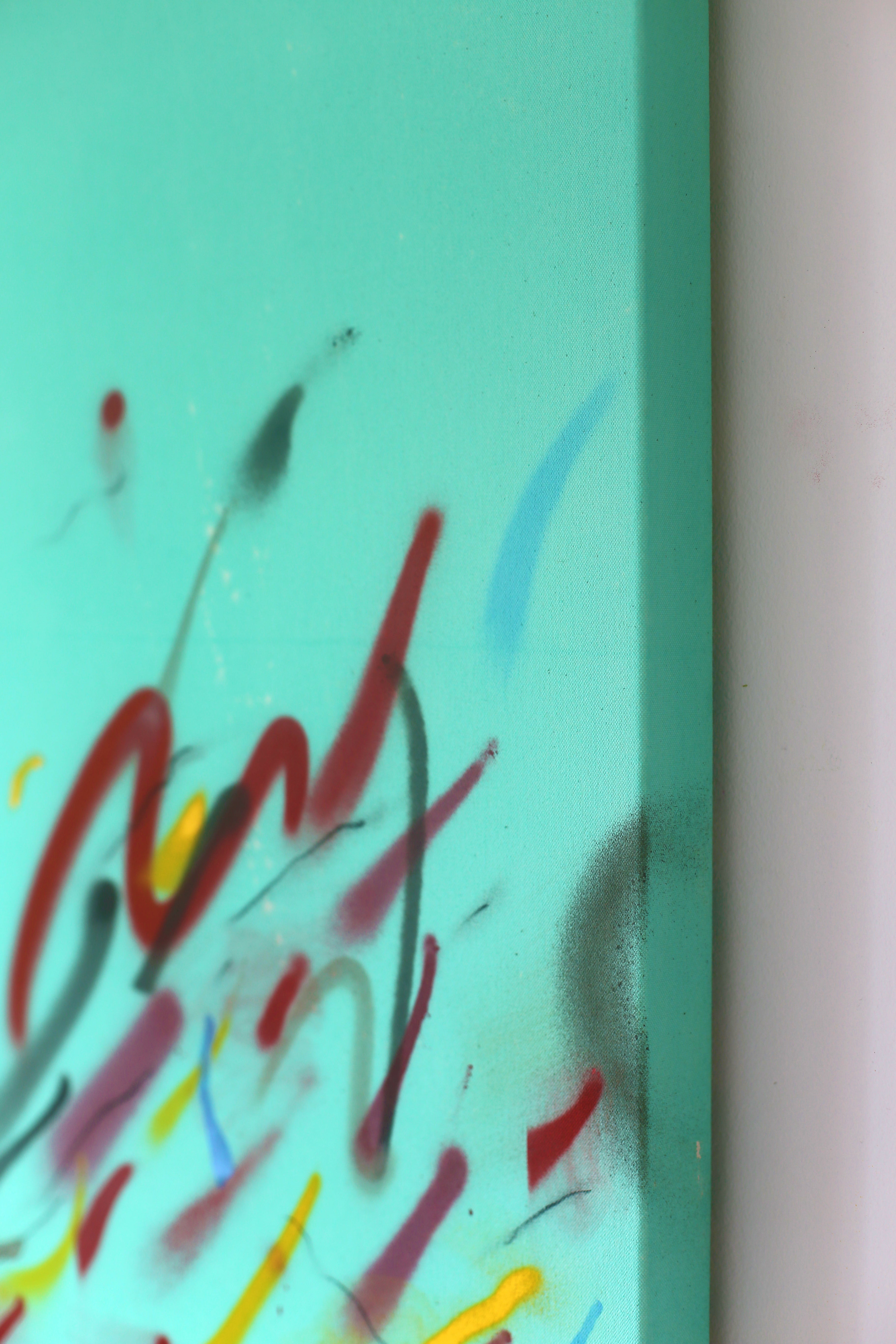 Water Archive – Minimalist Abstract Painting | Fluid Contemporary Canvas Art image 3