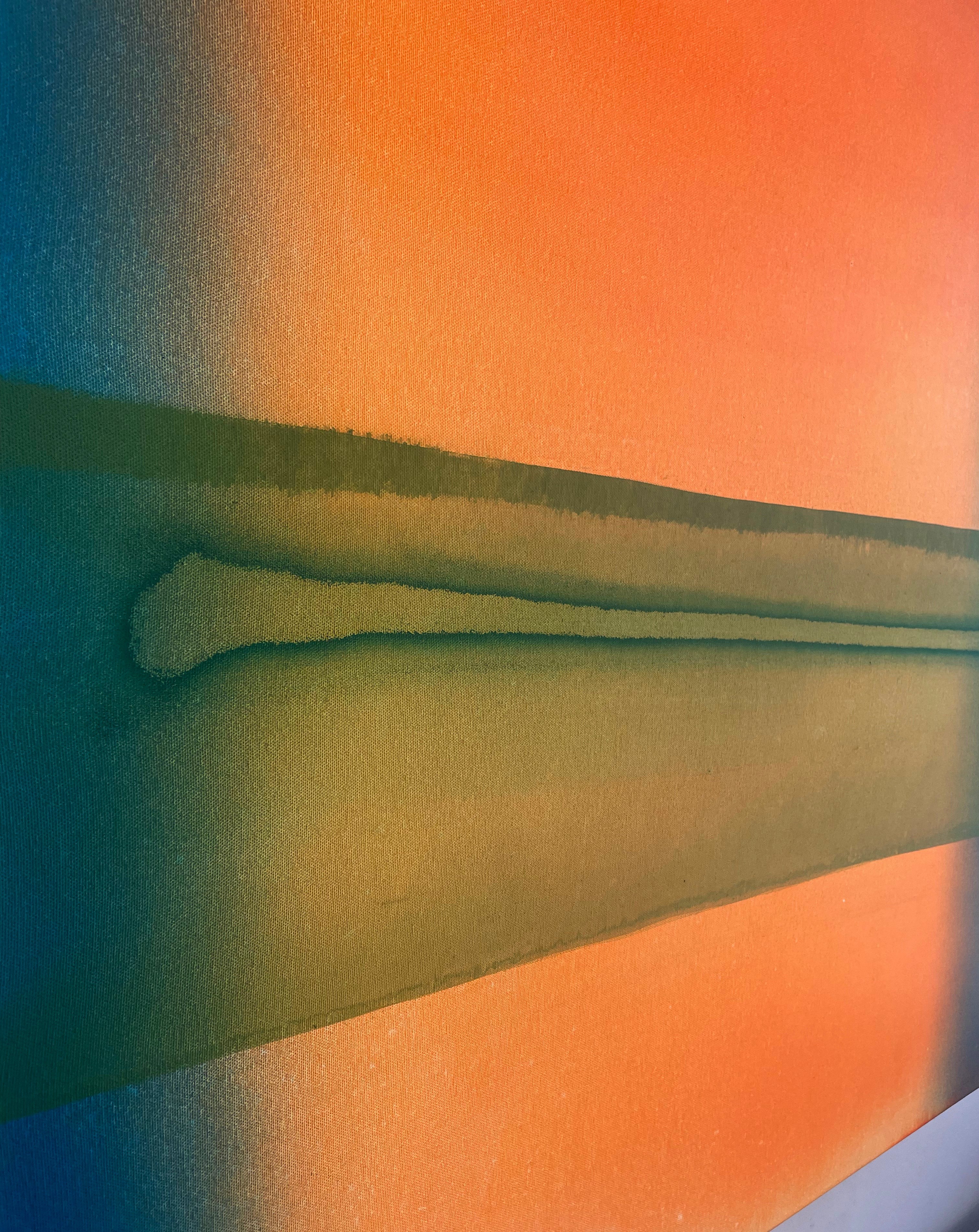 I Wish It Would Be Your Color – Minimalist Abstract Painting | Warm Gradient image 3