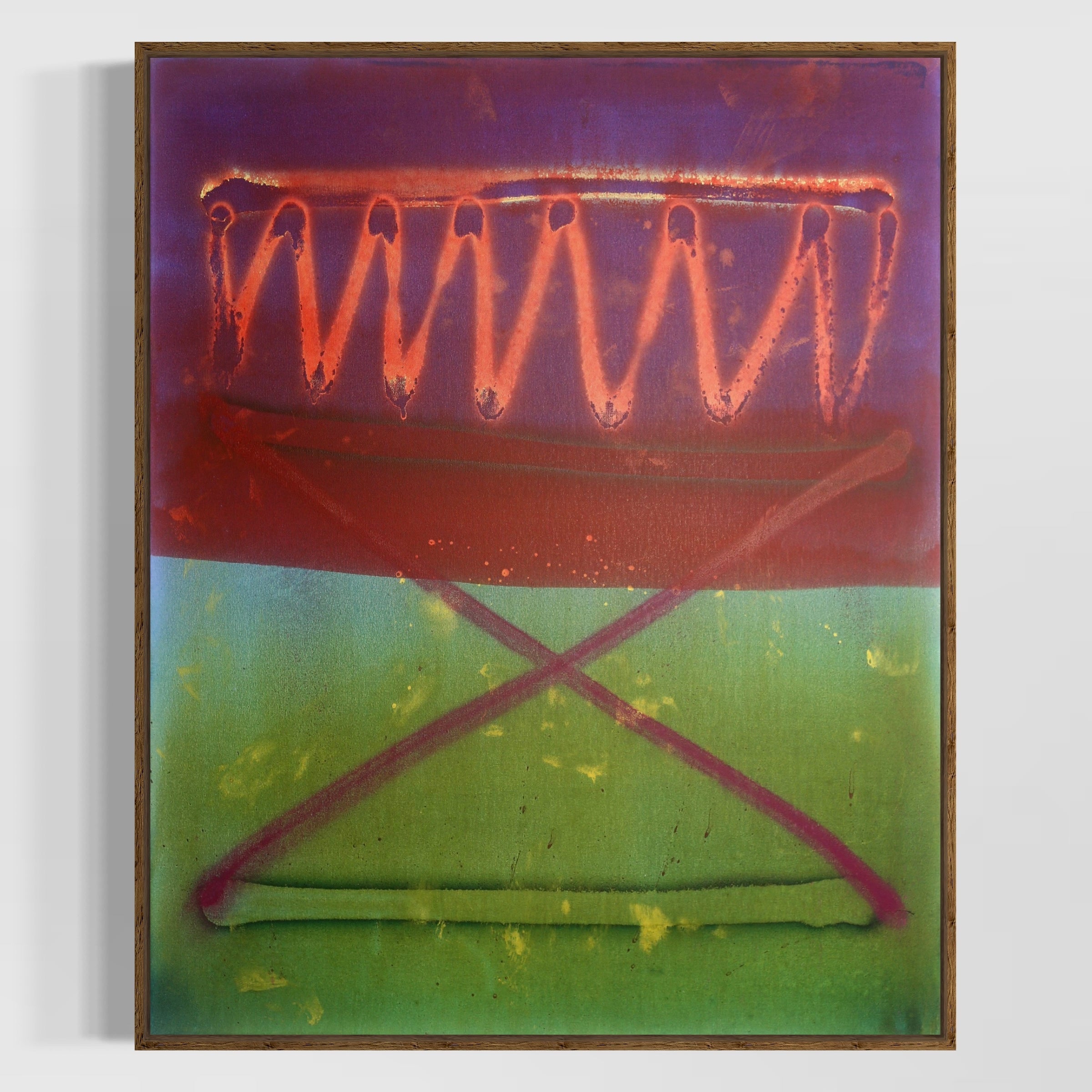 What Else Is There? – Expressive Abstract Painting, Bold Color Contrast image 0
